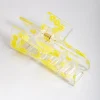 Acrylic Rectangle Lemon Claw Clip