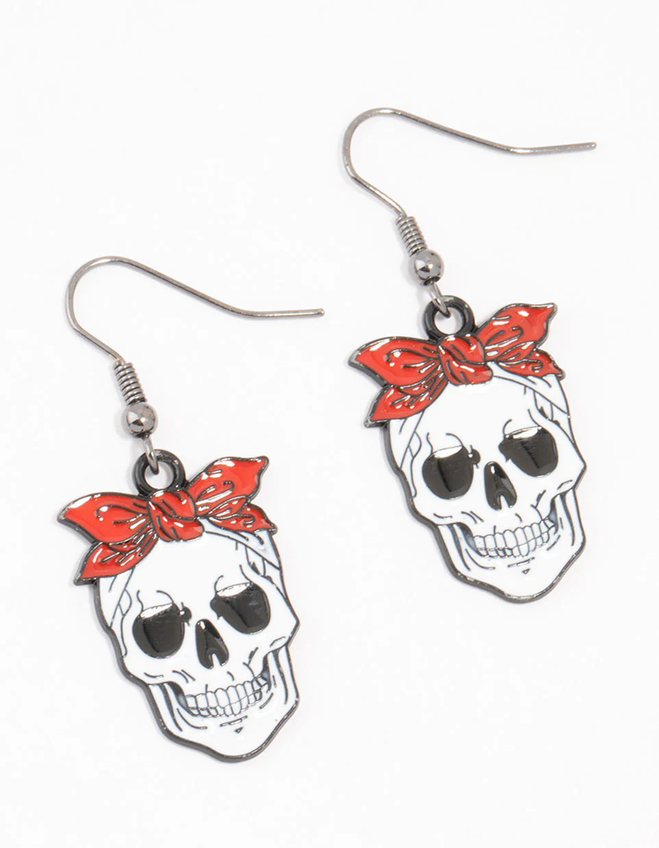1759-acrylic-skeleton-with-a-bow-drop-earrings-1.webp Acrylic Skeleton With A Bow Drop Earrings
