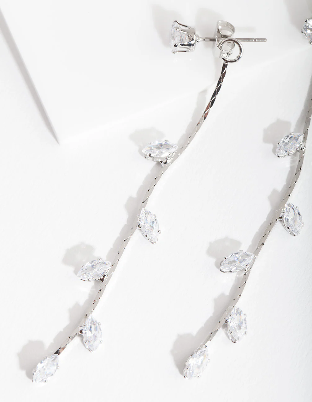 176-cubic-zirconia-floral-string-earrings-4.webp Cubic Zirconia Floral String Earrings