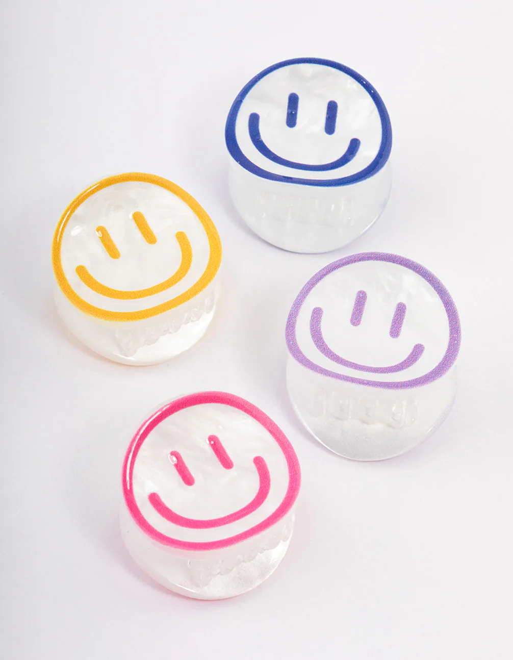 1761-acrylic-smiley-claw-clips-4-pack-1.webp Acrylic Smiley Claw Clips 4-Pack
