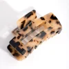 Acrylic Tortoiseshell Rectangle Claw