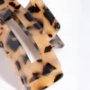 Acrylic Tortoiseshell Rectangle Claw