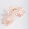 Acrylic Wavy Check Claw Clip