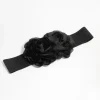 Adjustable Fabric Flower Stretch Belt