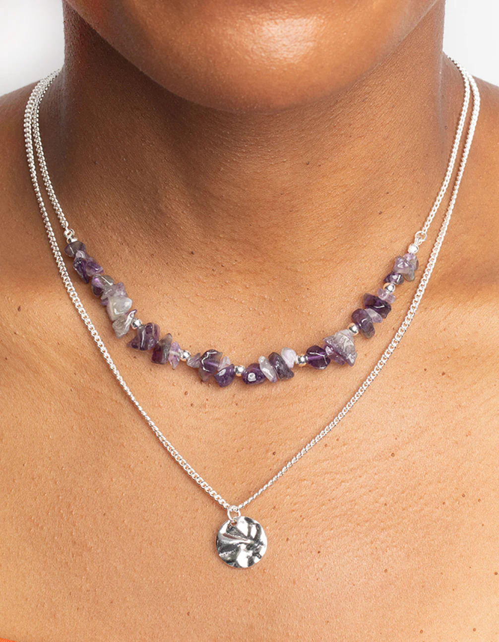 1784-amethyst-chip-layered-necklace-2.webp Amethyst Chip Layered Necklace