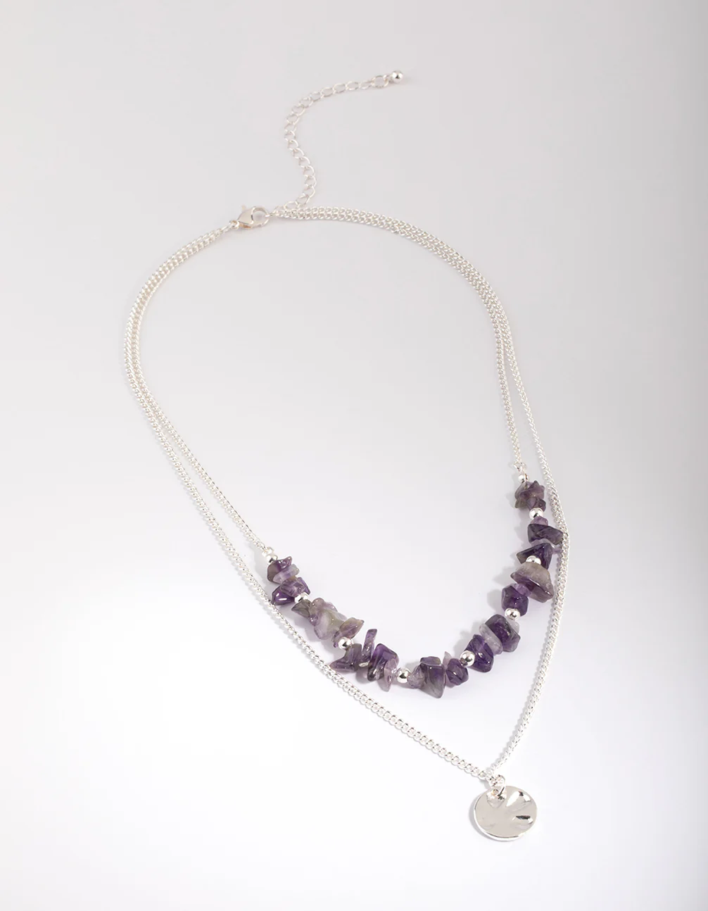 1784-amethyst-chip-layered-necklace-3.webp Amethyst Chip Layered Necklace
