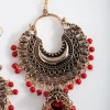 1794-antique-gold-bead-tassel-drop-earrings-2.webp Antique Gold & Bead Tassel Drop Earrings