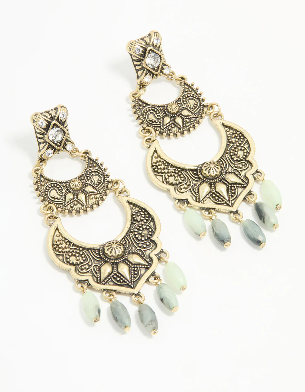 1798-antique-gold-beaded-textured-drop-earrings-1.webp Antique Gold Beaded Textured Drop Earrings
