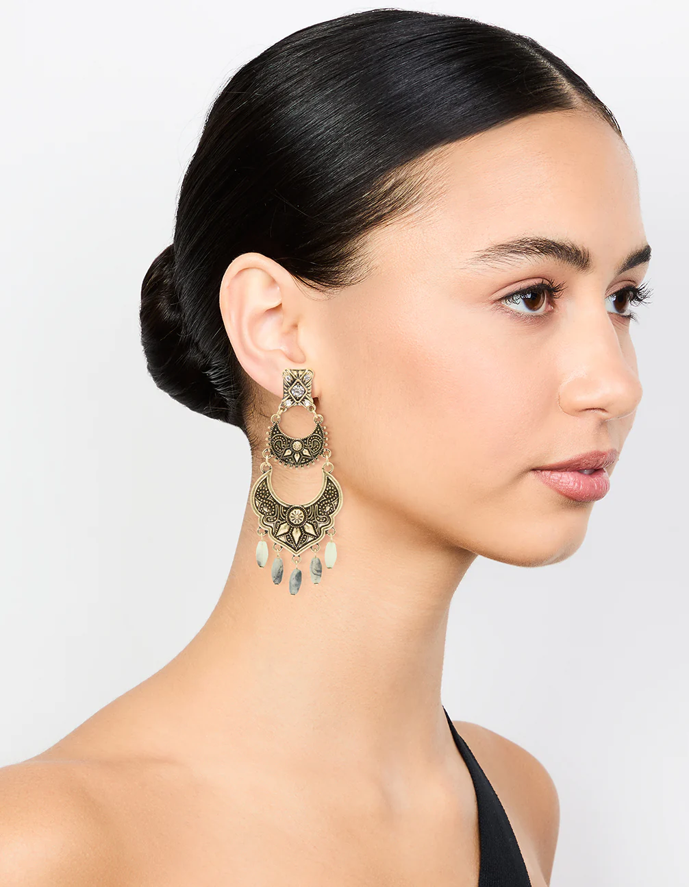 1798-antique-gold-beaded-textured-drop-earrings-3.webp Antique Gold Beaded Textured Drop Earrings