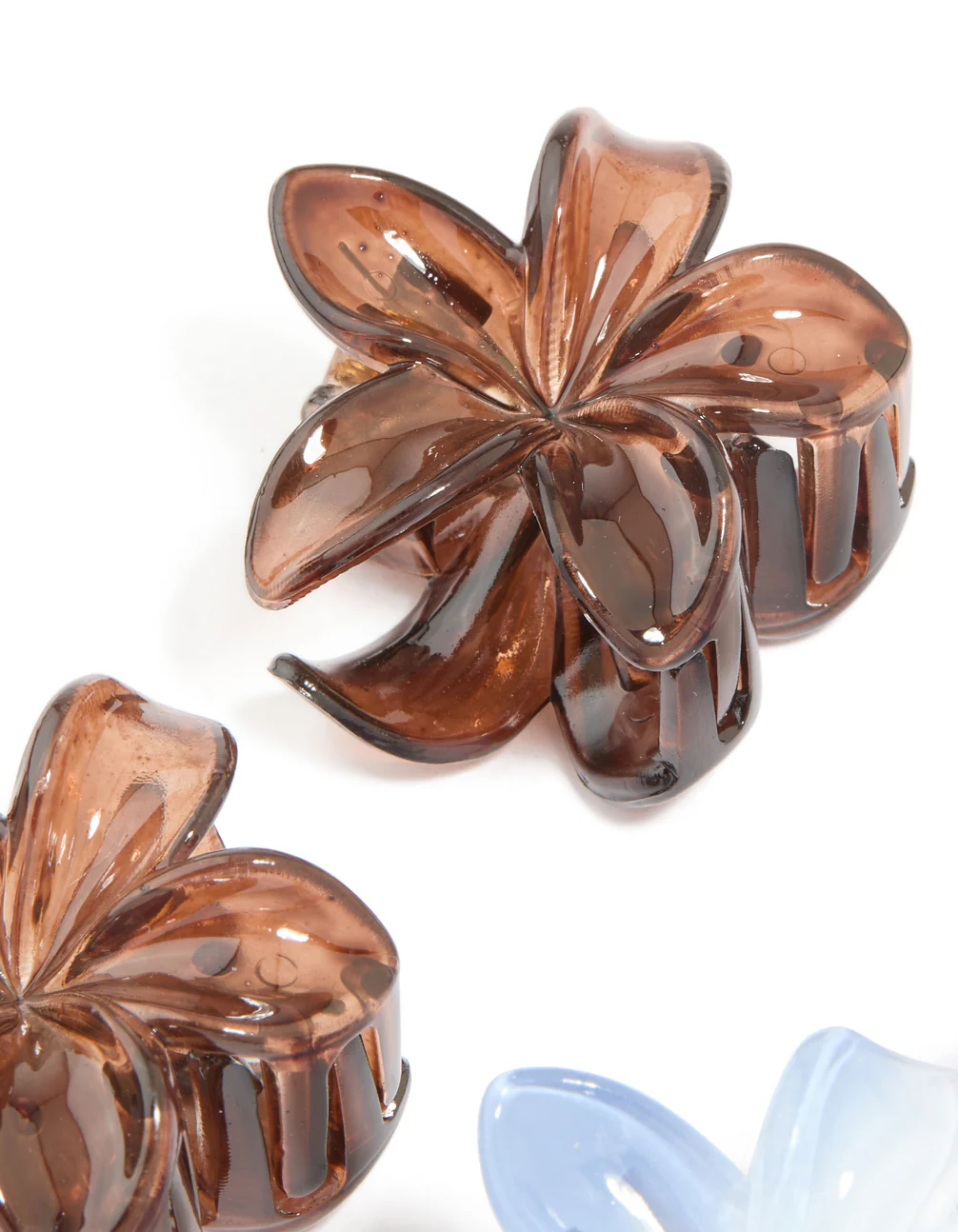 180-dark-brown-light-blue-frangipani-flower-claw-clips-4-pack-3.webp Dark Brown & Light Blue Frangipani Flower Claw Clips 4-Pack