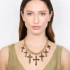 1800-antique-gold-black-metallic-cross-charm-necklace-3.webp Antique Gold Black Metallic Cross Charm Necklace