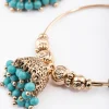 1802-antique-gold-blue-bead-hoop-jhumka-earrings-2.webp Antique Gold Blue Bead Hoop Jhumka Earrings