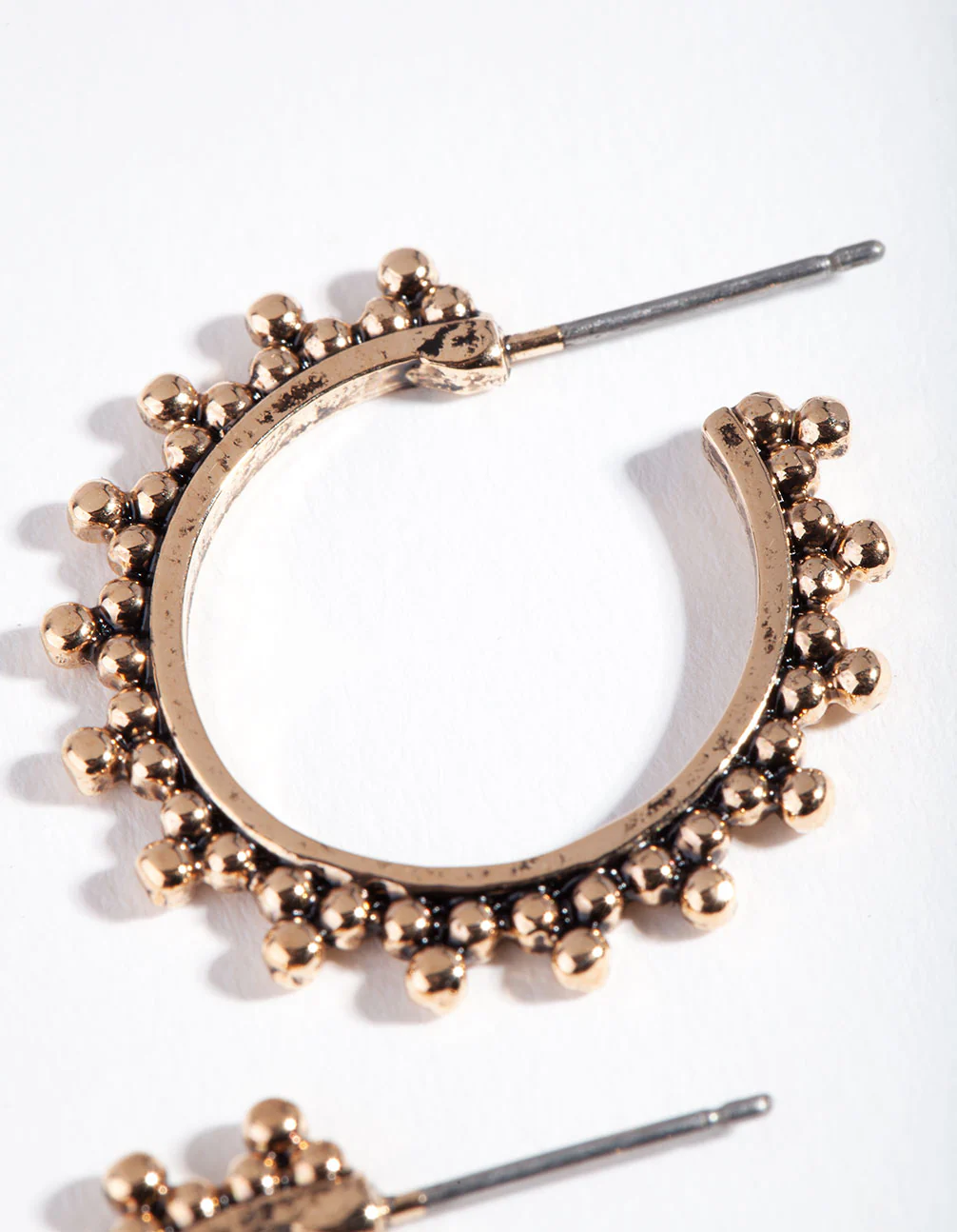 1804-antique-gold-bohemian-bead-hoop-earrings-3.webp Antique Gold Bohemian Bead Hoop Earrings