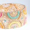 Antique Gold Bright Filigree Diamante Mix Bracelet
