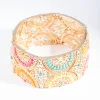 Antique Gold Bright Filigree Diamante Mix Bracelet
