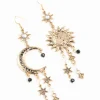 1812-antique-gold-celestial-grey-black-gem-earrings-1.webp Antique Gold Celestial Grey Black Gem Earrings