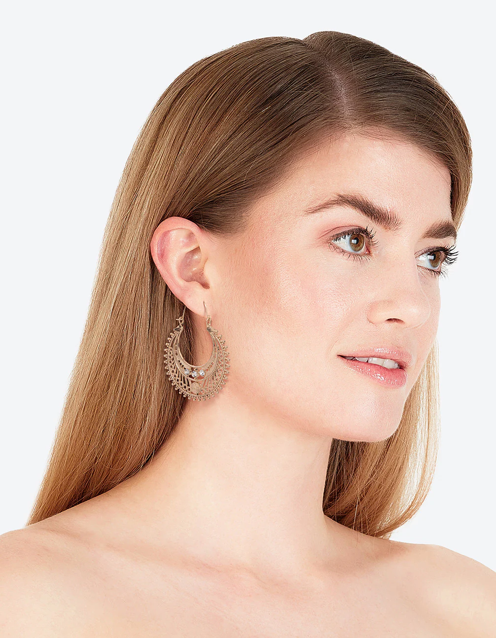 1815-antique-gold-detailed-hoop-chandbali-earrings-3.webp Antique Gold Detailed Hoop Chandbali Earrings