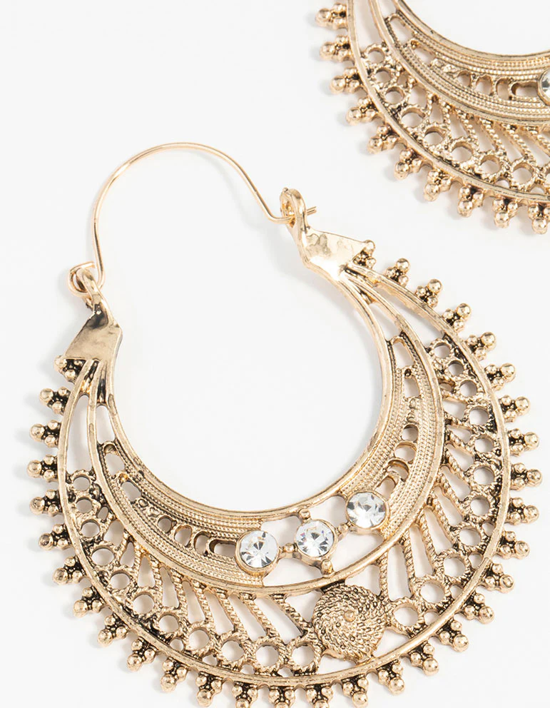1815-antique-gold-detailed-hoop-chandbali-earrings-4.webp Antique Gold Detailed Hoop Chandbali Earrings