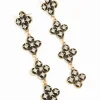 1816-antique-gold-diamante-black-flower-drop-earrings-1.webp Antique Gold Diamante Black Flower Drop Earrings