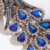 Antique Gold Diamante Peacock Broach