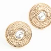 1818-antique-gold-diamante-stud-earrings-2.webp Antique Gold Diamante Stud Earrings