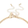 Antique Gold Double Heart Layered Necklace