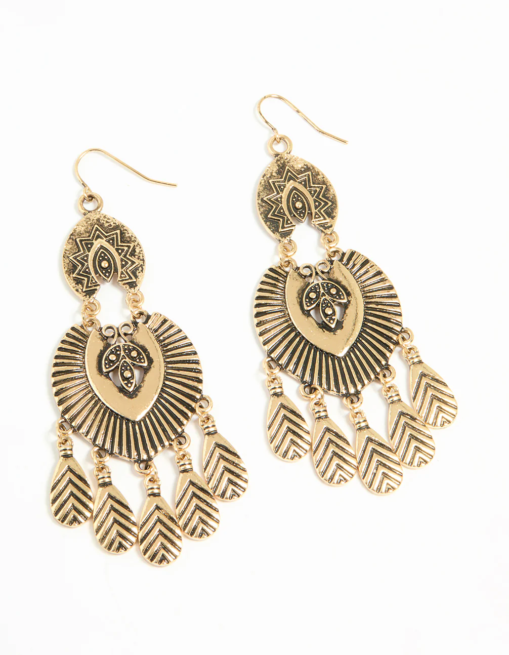 1820-antique-gold-dreamcatcher-drop-earrings-1.webp Antique Gold Dreamcatcher Drop Earrings