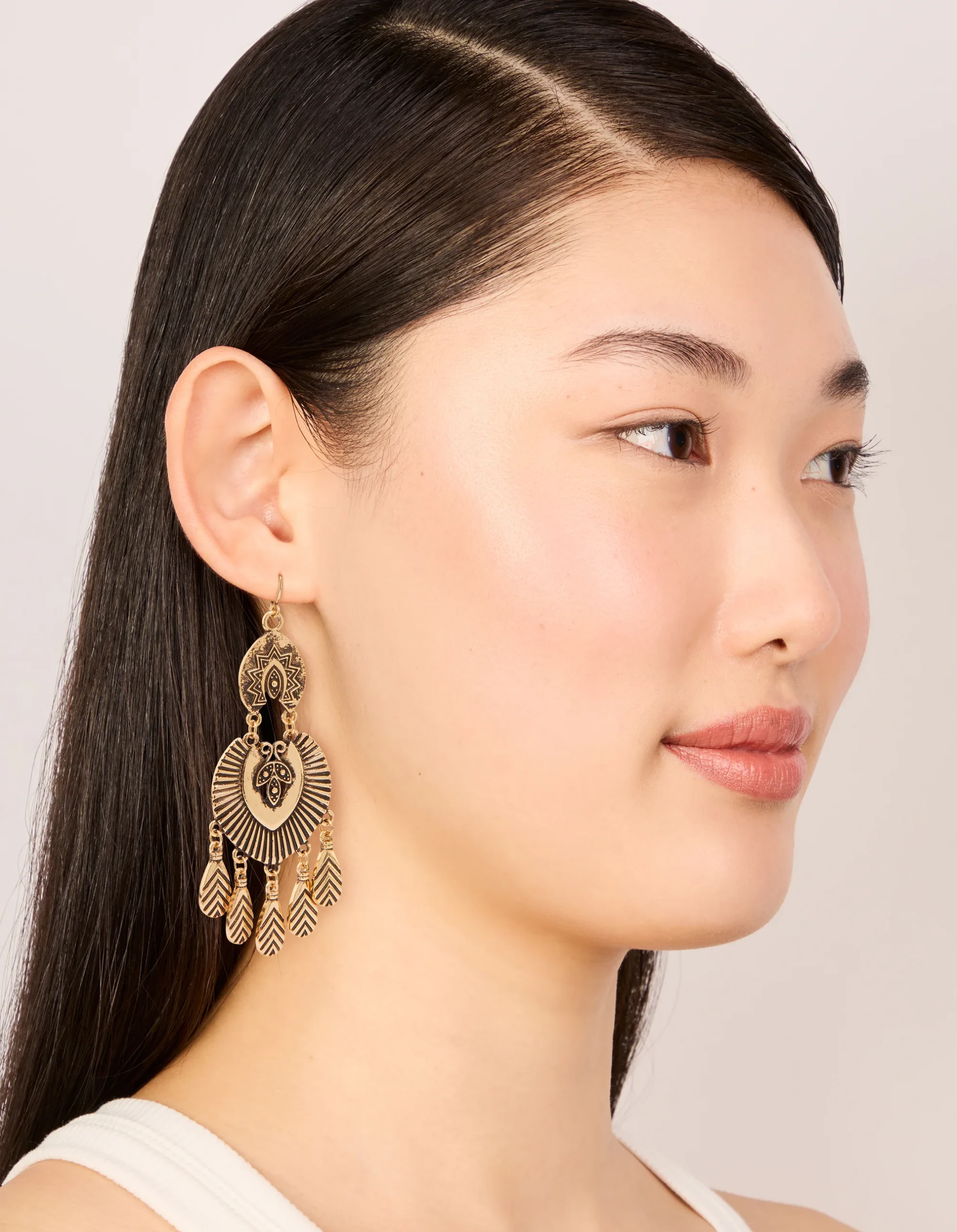 1820-antique-gold-dreamcatcher-drop-earrings-3.webp Antique Gold Dreamcatcher Drop Earrings