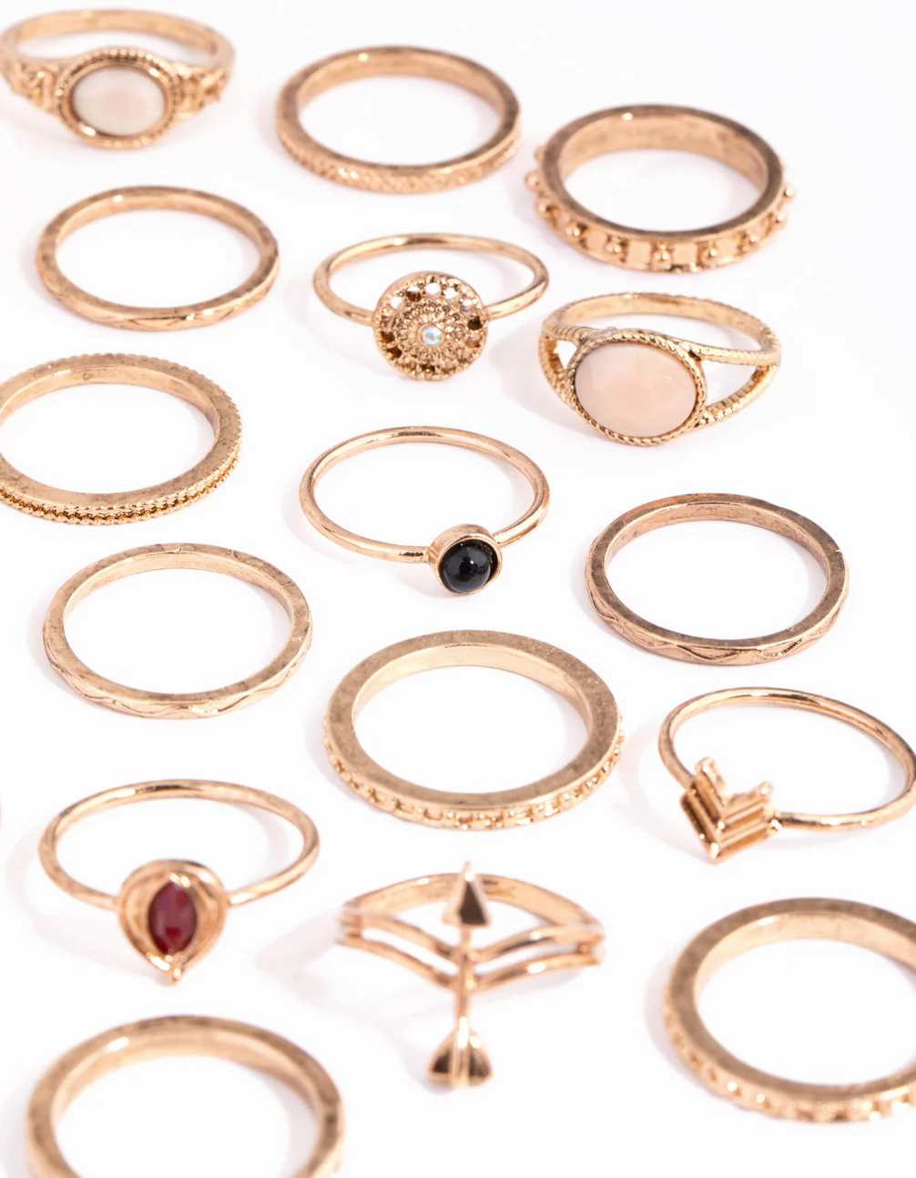 1822-antique-gold-etched-boho-24-pack-rings-2.webp Antique Gold Etched Boho 24-Pack Rings