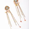 1828-antique-gold-hanging-stone-drop-earrings-1.webp Antique Gold Hanging Stone Drop Earrings