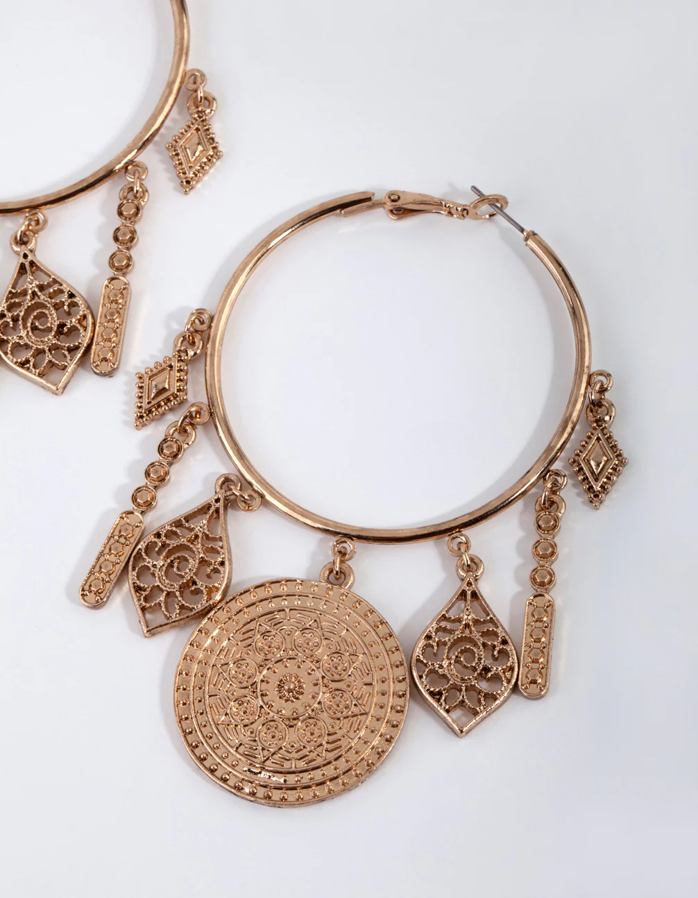 1834-antique-gold-large-metal-charms-hoop-earrings-6.webp Antique Gold Large Metal Charms Hoop Earrings