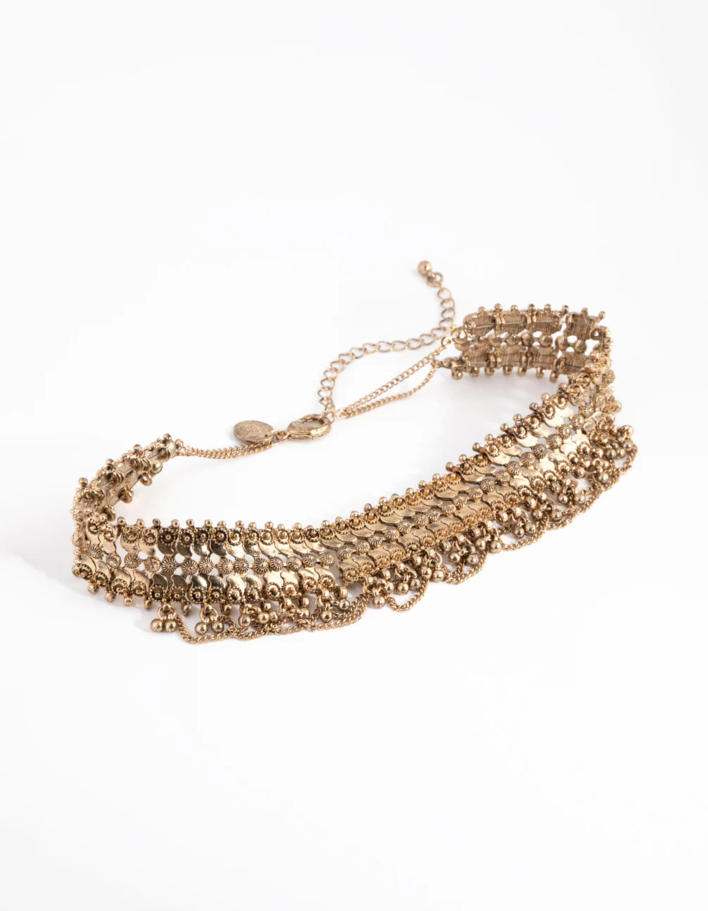 1844-antique-gold-mesh-chain-choker-1.webp Antique Gold Mesh Chain Choker