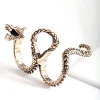 Antique Gold Multifinger Etched Dragon Ring