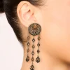 1853-antique-gold-orange-circle-drop-earrings-2.webp Antique Gold Orange Circle Drop Earrings