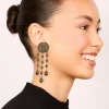 1853-antique-gold-orange-circle-drop-earrings-3.webp Antique Gold Orange Circle Drop Earrings
