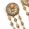1853-antique-gold-orange-circle-drop-earrings-4.webp Antique Gold Orange Circle Drop Earrings