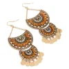 1854-antique-gold-orange-diamante-statement-coin-drop-earrings-1.webp Antique Gold Orange Diamante Statement Coin Drop Earrings
