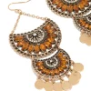1854-antique-gold-orange-diamante-statement-coin-drop-earrings-4.webp Antique Gold Orange Diamante Statement Coin Drop Earrings