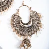 1862-antique-gold-pearl-tassel-drop-earrings-2.webp Antique Gold Pearl Tassel Drop Earrings