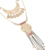 1866-antique-gold-red-beaded-patterned-necklace-1.webp Antique Gold Red Beaded Patterned Necklace