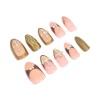 187-gold-pink-diamante-cross-nail-press-on-nail-set-1.webp Gold & Pink Diamante Cross Nail Press On Nail Set