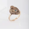 Antique Gold Spiked Heart Ring