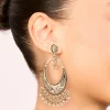 Antique Gold Statement Drop Earrings