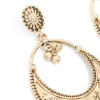 Antique Gold Statement Drop Earrings