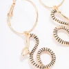 1888-antique-gold-swirling-snake-drop-earrings-2.webp Antique Gold Swirling Snake Drop Earrings