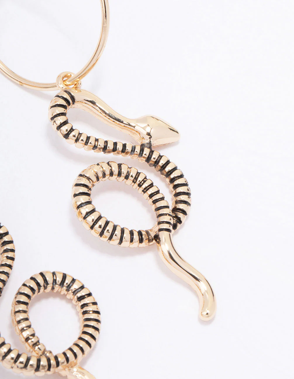 1888-antique-gold-swirling-snake-drop-earrings-5.webp Antique Gold Swirling Snake Drop Earrings