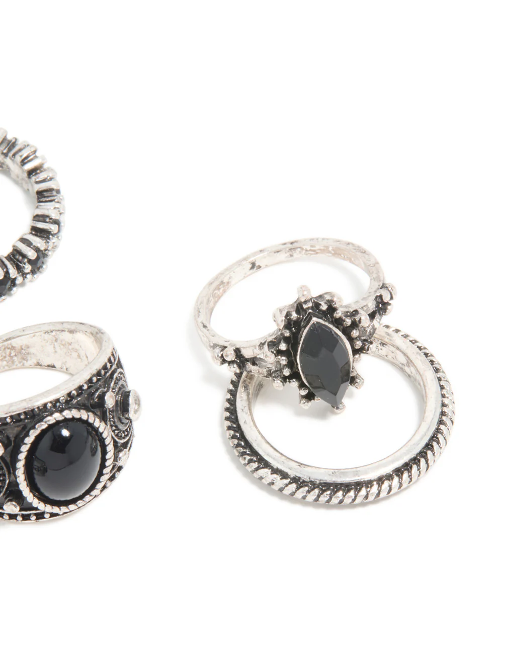 1901-antique-silver-black-stones-boho-swirl-stacking-6-pack-3.webp Antique Silver & Black Stones Boho Swirl Stacking 6-Pack