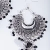1906-antique-silver-black-beaded-drop-jhumka-earrings-2.webp Antique Silver Black Beaded Drop Jhumka Earrings