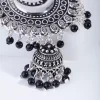 1906-antique-silver-black-beaded-drop-jhumka-earrings-3.webp Antique Silver Black Beaded Drop Jhumka Earrings