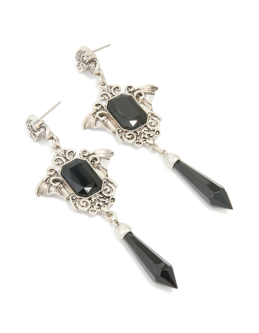 1907-antique-silver-black-gothic-cross-drop-earrings-1.webp Antique Silver Black Gothic Cross Drop Earrings